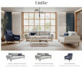 Salon LINTHE complet – 3 pièces (Canapé 3 places + Canapé 2 places + Bergère)