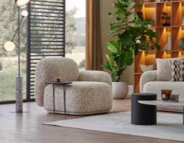 Fauteuil Bouclette Design Moderne PUNTO PLUS – Lounge Confortable