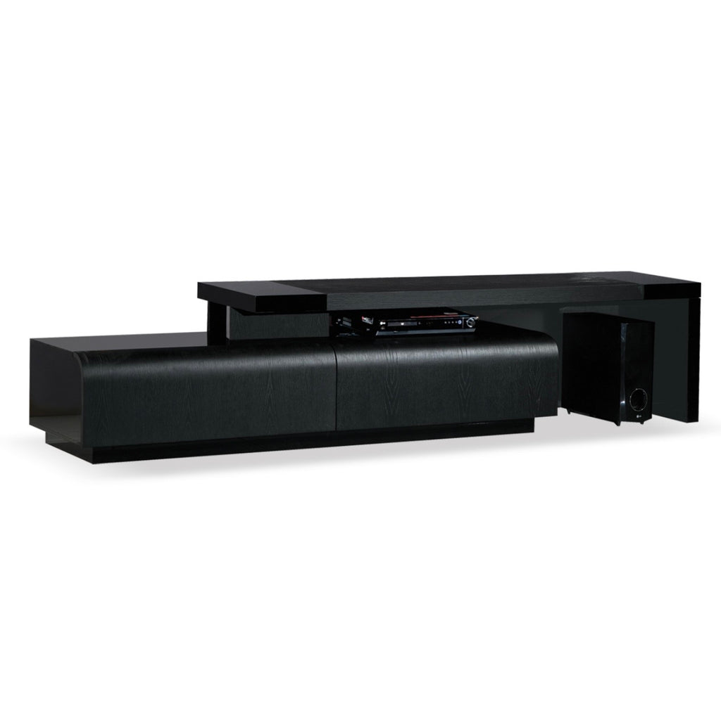 Meuble TV NEO extensible blanc – Design moderne avec tiroirs
