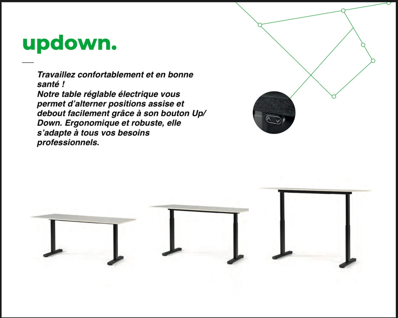 UPDOWN – Bureau réglable UPD-4012