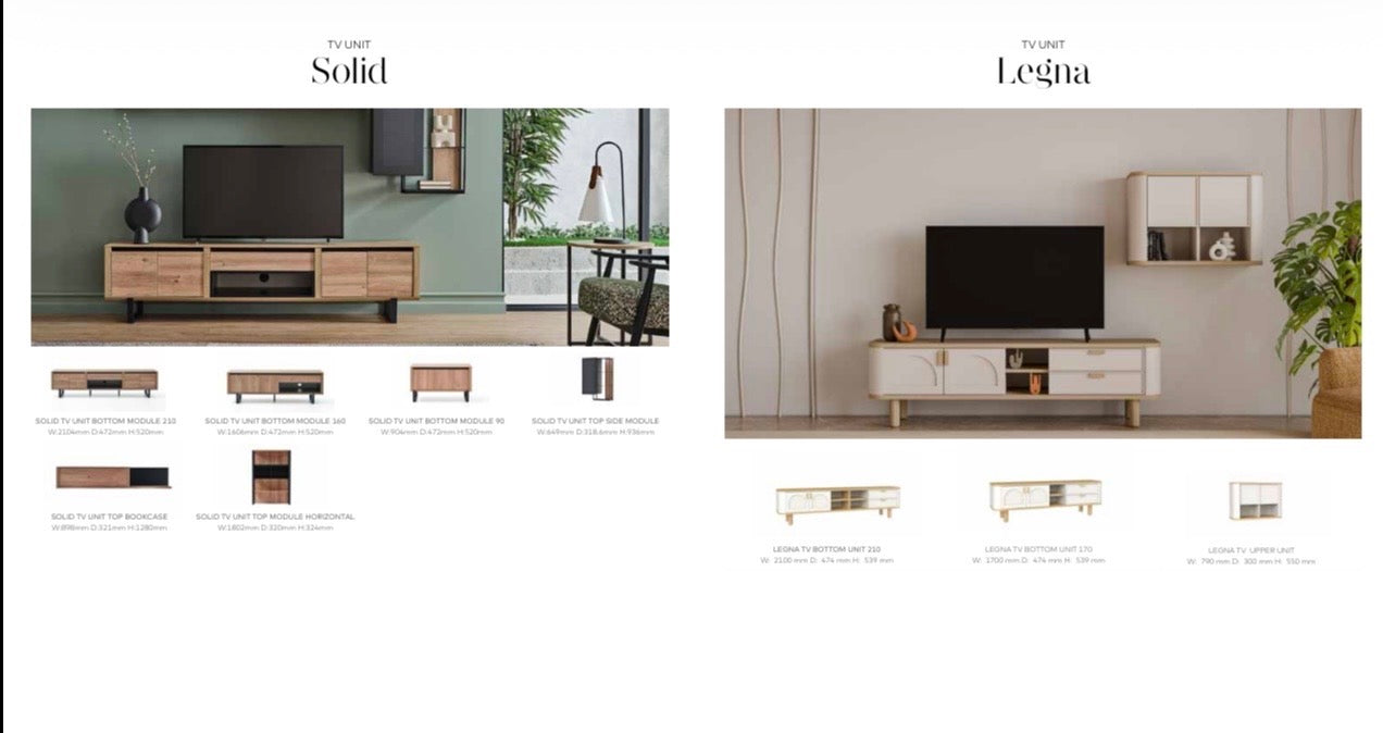 Meuble TV LEGNA – Bois clair contemporain