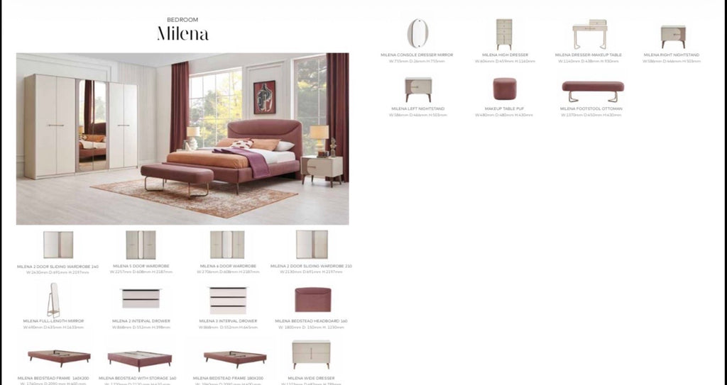 Chambre adulte MILENA – Design moderne