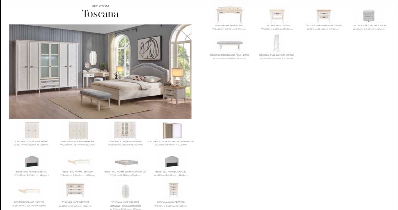 Chambre adulte TOSCANA – Classique chic