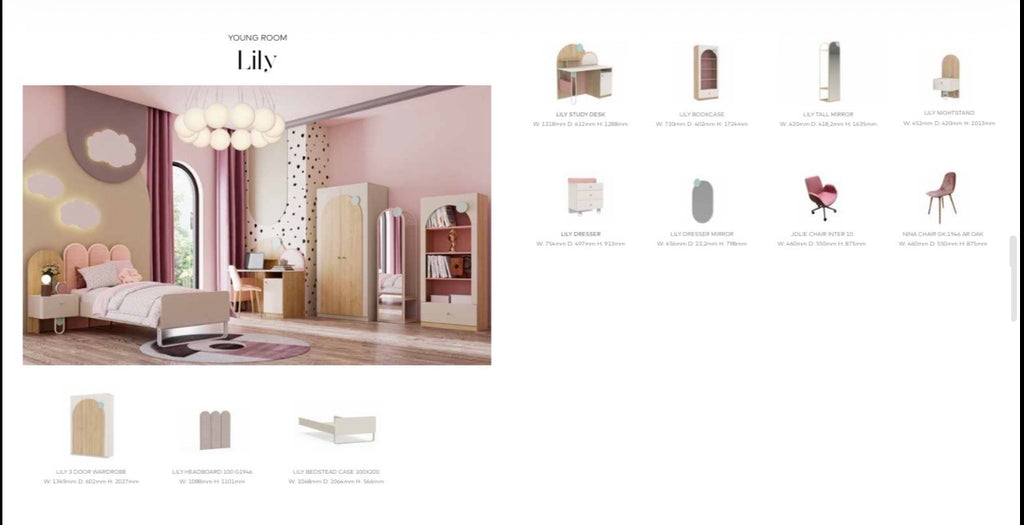 Chambre ado LILY – Design tendance