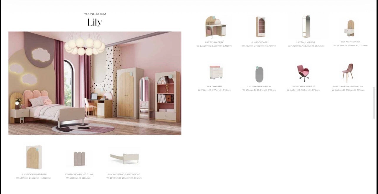 Chambre ado LILY – Design tendance