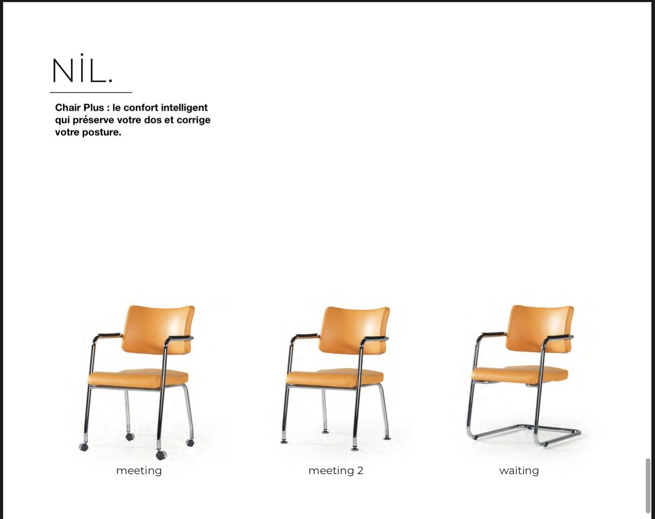 NIL – Chaise réunion